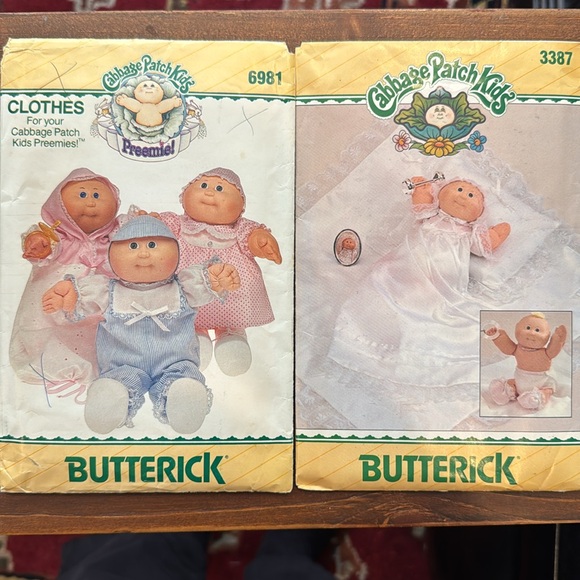 🩷KIDS-Cabbage Patch Kids Patterns Doll Clothes Sets-Butterick, Plaid & See & Sew - Picture 3 of 14